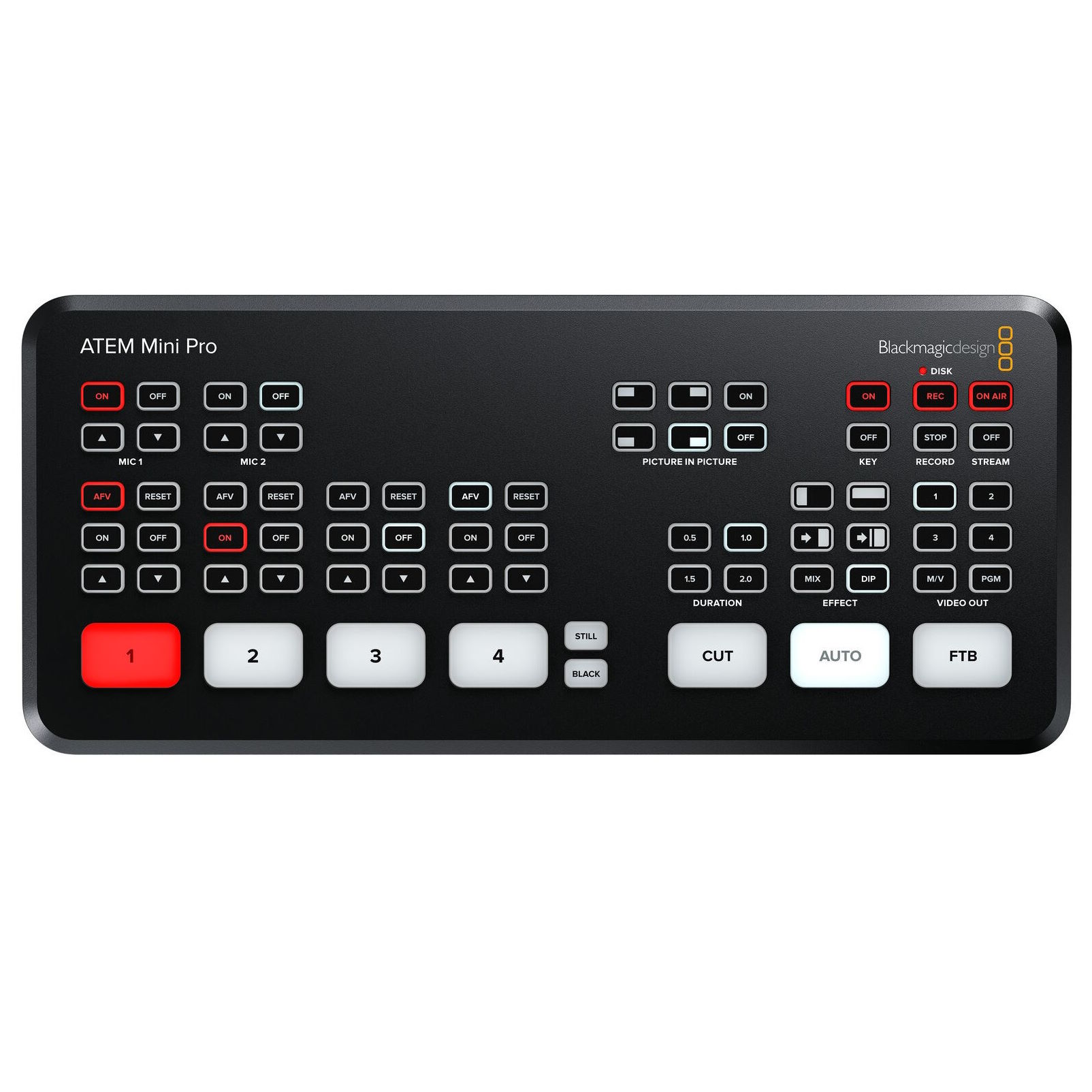 Video switcher | Blackmagic ATEM Mini Pro | Kan også livestreame Video switcher | Blackmagic ATEM Mini Pro | Kan også livestreame - Billede 3